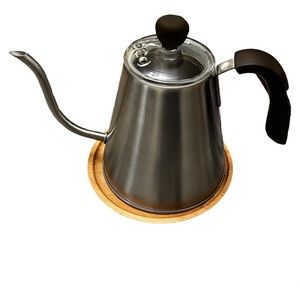Caribou Coffee Stainless Steel Gooseneck Kettle | 34 oz